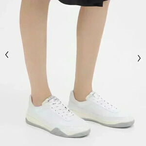 New Theory project leather sneakers sz 41(us 10)